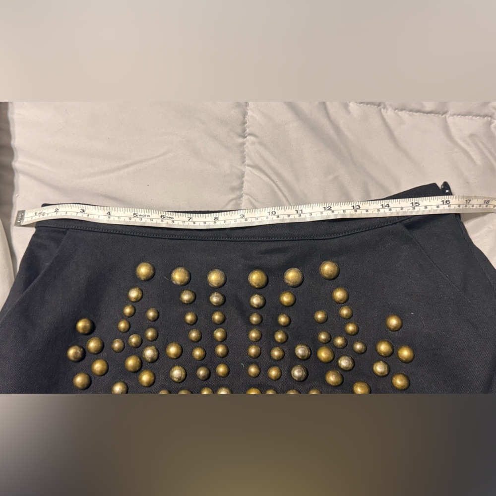 Cynthia Rowley Black Pencil Skirt with Gold Accents Brand NEW WITH TAGS - Picture 9 of 9